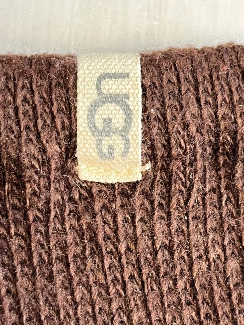 UGG Shealy Cozy Crew Socks Cola Brown One Size